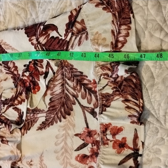 Lildy Woman's Brown & Beige Off Shoulder High Low Hem Dress, Size: S-M - Picture 11 of 12